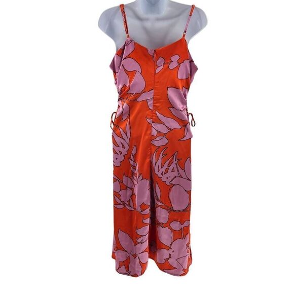 Christian Lacroix Bold Floral Shift Dress | Satin-Like Fabric | Size Large - Picture 3 of 5